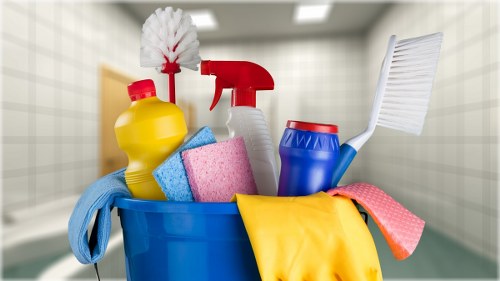 Office and retail commercial cleaning services in action