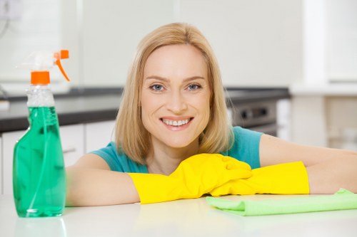 Team planning an effective office cleaning schedule in a business setting