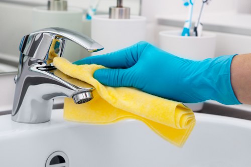 Professional cleaning of desks and shared office workstations