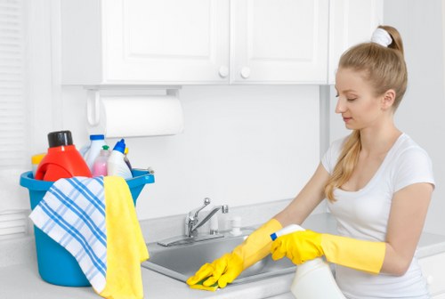 Professional move out cleaning service preparing a property for handover